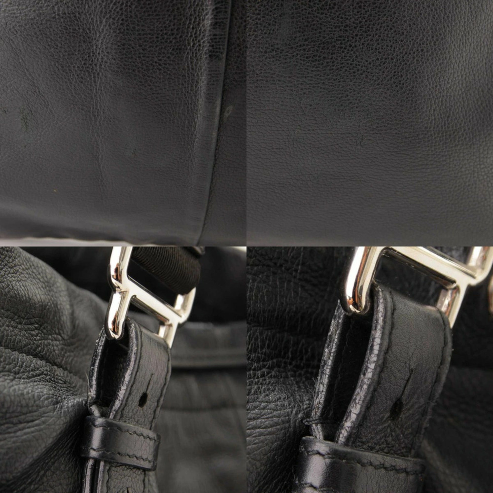 Yves Saint Laurent Kahala Studded Leather Tote Bag Black - Picture 7 of 8